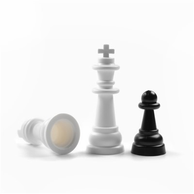 Настольная игра 2 в 1: шахматы, шашки (король h-3.8 см, d-1.5 см)