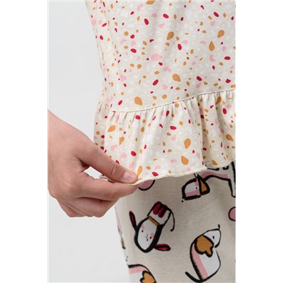 Пижама Пёсик детская короткий рукав с бриджами