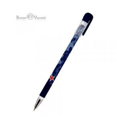Ручка шариковая 0.5 мм "MagicWrite.Милитари. Звезда" синяя 20-0240/37 Bruno Visconti {Китай}