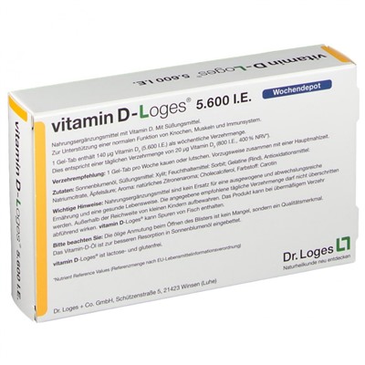 vitamin (витамин) D-Loges 5.600 I.E. 60 шт
