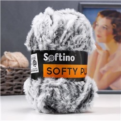 Пряжа фантазийная 100% микрофибра "Softy plush" 100 гр 65 м чернобурка