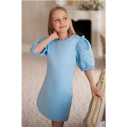 Платье нарядное для девочки арт. ИР-2004, цвет голубой