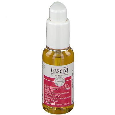 Lavera Regenerierendes Gesichtsol Bio-Cranberry & Bio-Arganol, Лавера Регенерирующее масло для лица с клюквой и аргановым маслом, 30 мл