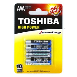 Батарейка LR3 "Toshiba", алкалиновая, на блистере BL4