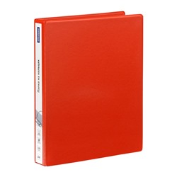 Папка на 4-х кольцах OfficeSpace панорама, красная (356658) 35мм, картон/ПВХ