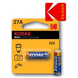 Батарейка A27 "Kodak", 12V, на блистере BL1