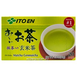 Зеленый чай с коричневым рисом Генмайча Itoen, Япония, 40 г Акция
