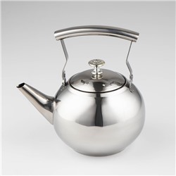 Чайник «Жуан», 1 л, с металлическим ситом, цвет хромированный