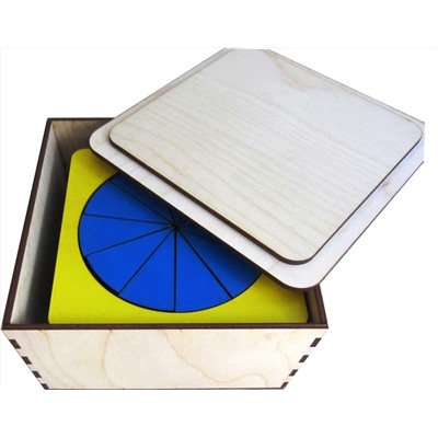 Дроби (3 уровня в деревянной коробке)