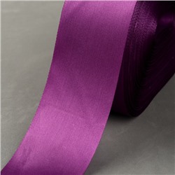 Лента атласная, 50 мм × 100 ± 5 м, цвет фиолетовый
