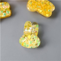Декор для творчества пластик "Солнечный зайчик" кристалл 1х1,3 см