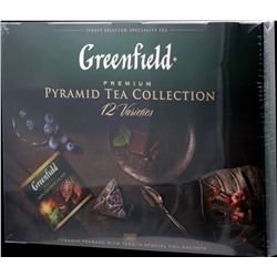 Greenfield. Pyramid Tea Collecton 12 видов 110 гр. карт.пачка, 60 пирамидки
