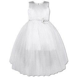 Нарядное белое платье для девочки 83125-ДН19