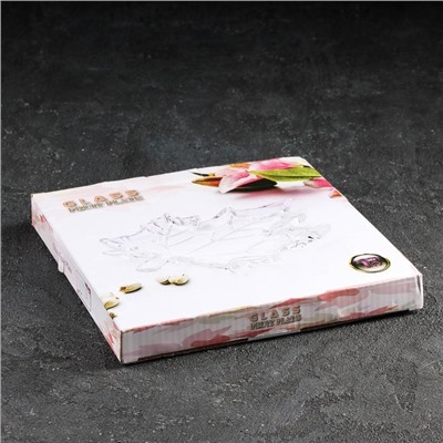 Блюдо фигурное «Кленовый лист», 21,5×19,5×2 см, цвет прозрачный