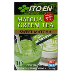 Быстрорастворимый сладкий зеленый чай Матча Itoen, Япония, 120 г Акция