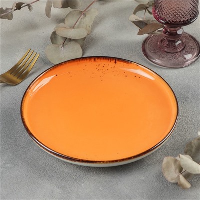 Тарелка пирожковая Magistro «Церера», d=18 см, цвет оранжевый