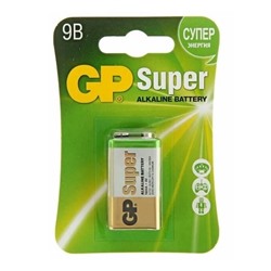 Батарейка 6LR61 9V "GP Super", алкалиновая, BL1