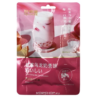 Жевательные конфеты со вкусом персика Hollygee, Китай, 23 г.