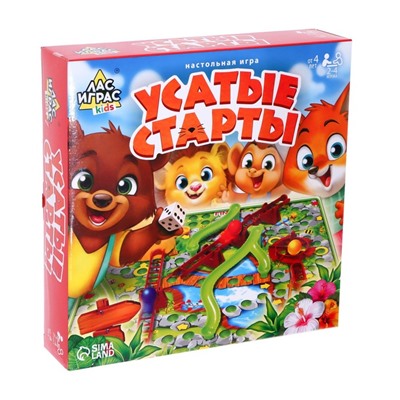 Настольная игра-бродилка «Усатые старты», 3D-поле