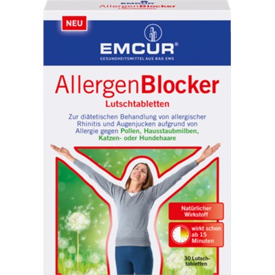 EMCUR Аллерген Blocker bei Pollen - и Tierhaarallergie, 30 шт