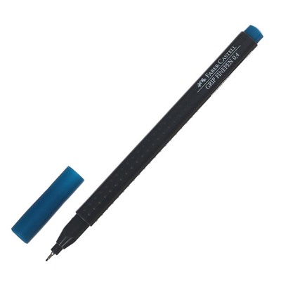 Ручка капиллярная Faber-Castell GRIP, линер 0,4 мм, кобальт бирюзовый