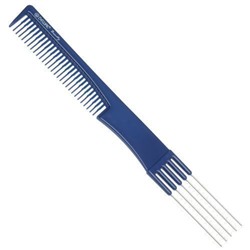 Dewal Beauty Расческа для начеса с металлическими зубцами DBS-6506, синий, 19 см