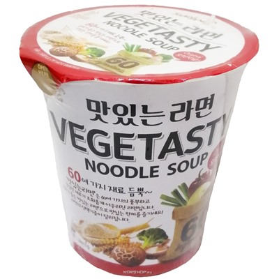 Овощная лапша Vegetasty Noodle Soup Samyang, Корея, 65 г